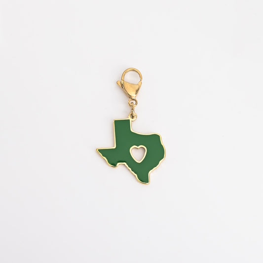 Texas State Heart Charm