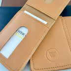 Foldover wallet - Cognac