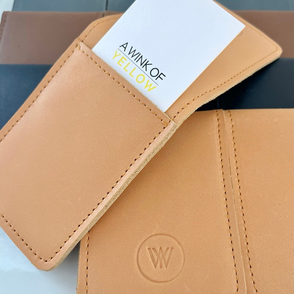 Foldover wallet - Cognac