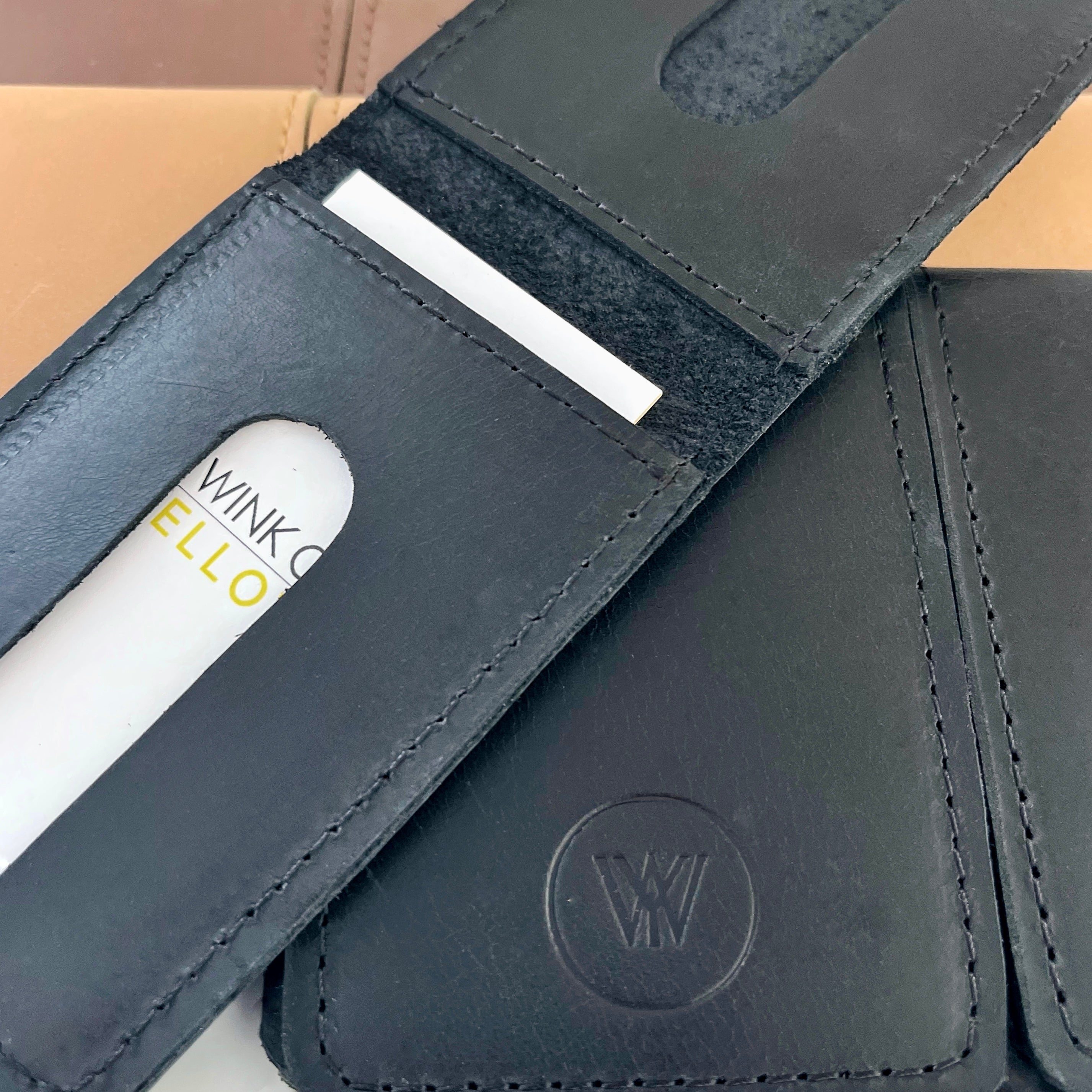 Foldover wallet - Black