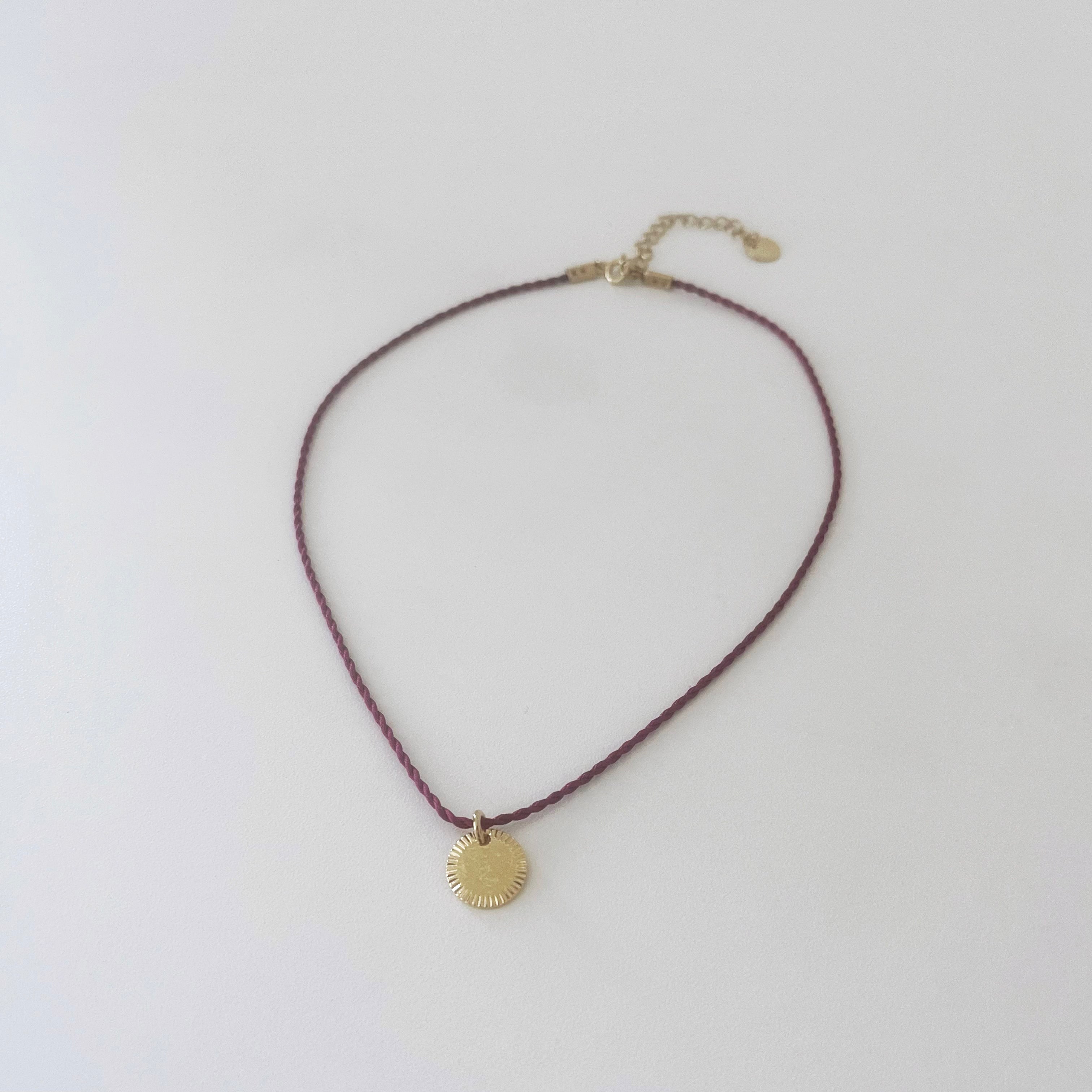 Moon Choker with Silk Cord
