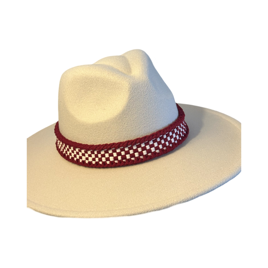 Hat Band - Aggies, Maroon & White