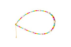 Rainbow Bead & Pearl Necklace