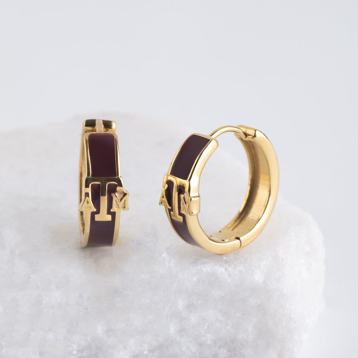 Texas A&M Huggie Earrings