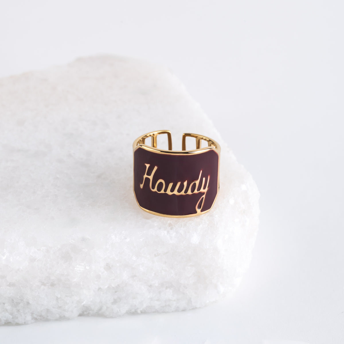 Texas A&M Howdy Scarf Ring