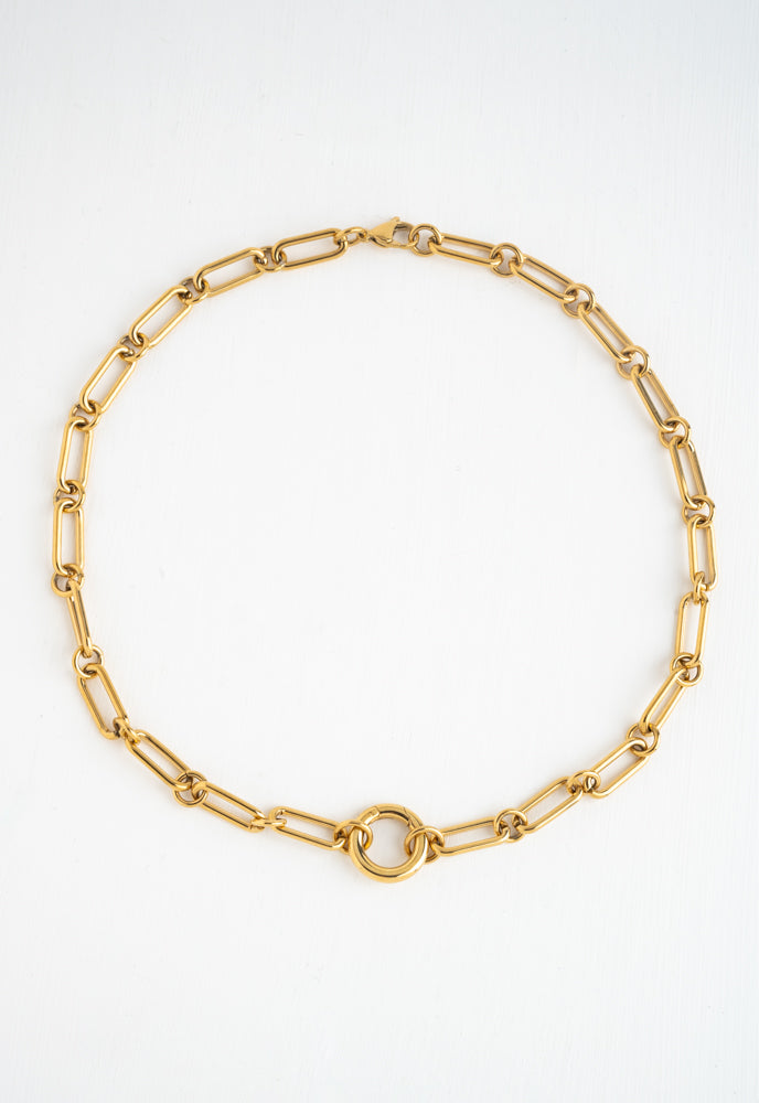 Chunky Chain Charm Necklace