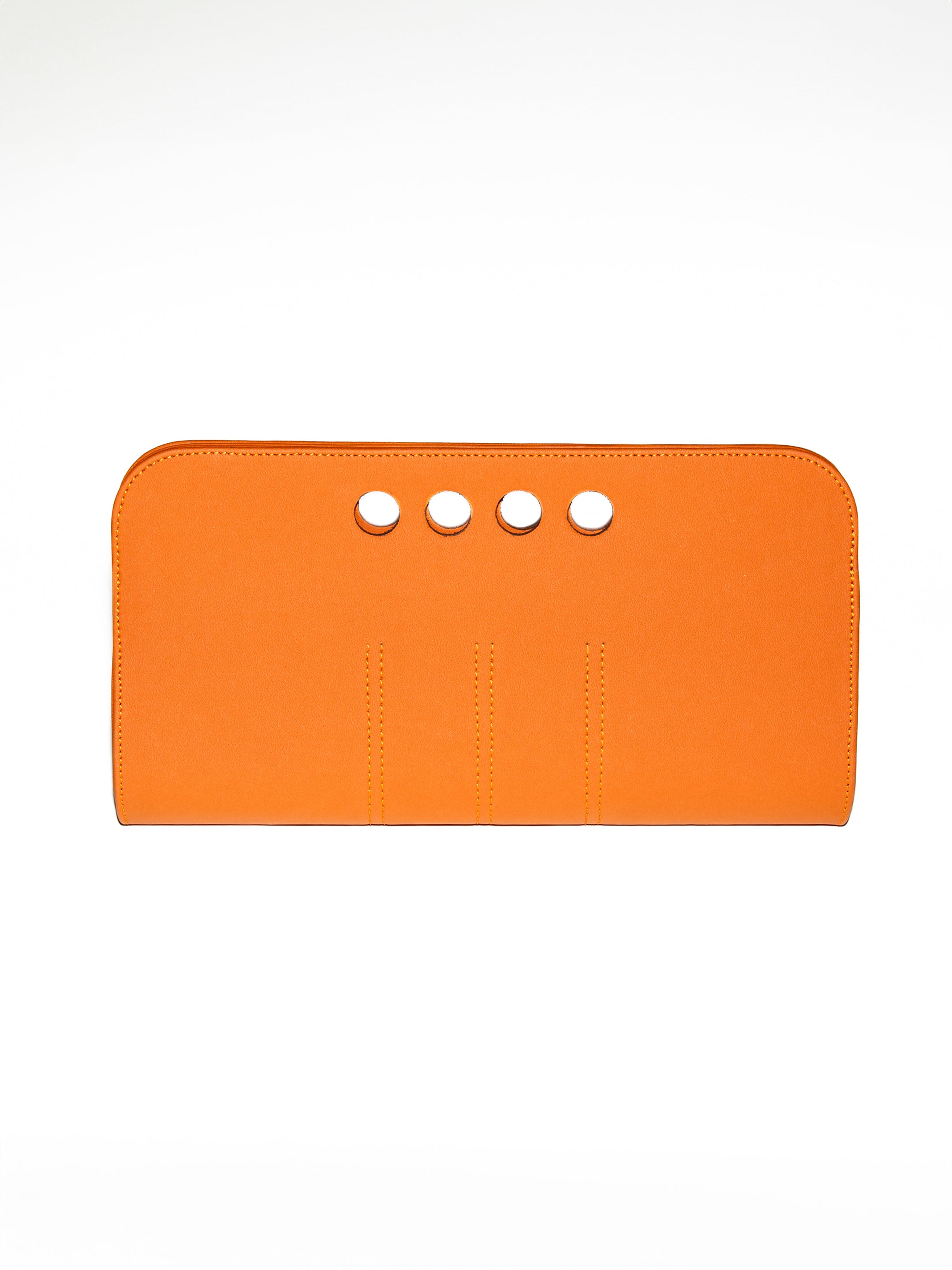 Chic Vegan Leather Clutch - Clay/Small (limited edition, Agave)